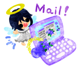 Pretty little angels and heart jewels sticker #14532662