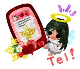 Pretty little angels and heart jewels sticker #14532663