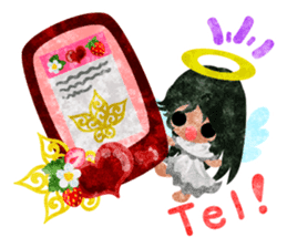 Pretty little angels and heart jewels sticker #14532663