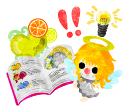 Pretty little angels and heart jewels sticker #14532665