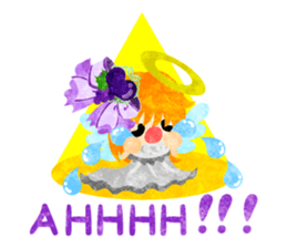 Pretty little angels and heart jewels sticker #14532666