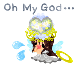 Pretty little angels and heart jewels sticker #14532669
