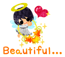 Pretty little angels and heart jewels sticker #14532670