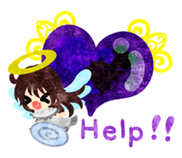 Pretty little angels and heart jewels sticker #14532671