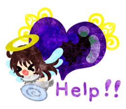 Pretty little angels and heart jewels sticker #14532671