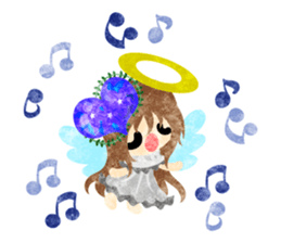 Pretty little angels and heart jewels sticker #14532672