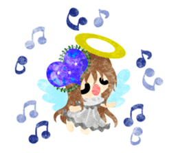 Pretty little angels and heart jewels sticker #14532672