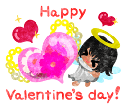 Pretty little angels and heart jewels sticker #14532673