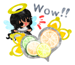 Pretty little angels and heart jewels sticker #14532674