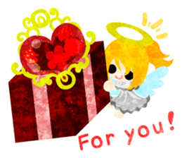 Pretty little angels and heart jewels sticker #14532675