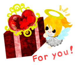 Pretty little angels and heart jewels sticker #14532675