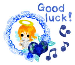 Pretty little angels and heart jewels sticker #14532677