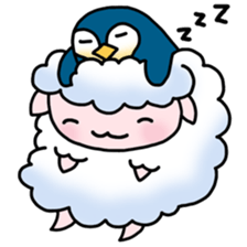 Sheep and Penguin's love diary sticker #14533002
