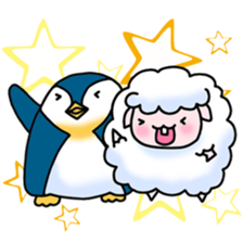 Sheep and Penguin's love diary sticker #14533011