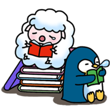 Sheep and Penguin's love diary sticker #14533017