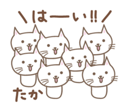Cute cat sticker for Takachan sticker #14535439