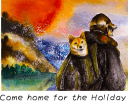 Shiba Inu Sisters and friends - 4 sticker #14536056