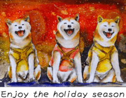 Shiba Inu Sisters and friends - 4 sticker #14536060