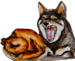 Shiba Inu Sisters and friends - 4 sticker #14536065