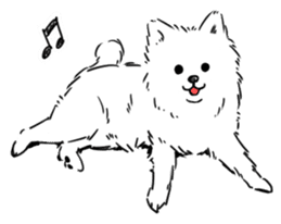 Pomeranian watachan Sticker2 sticker #14536123