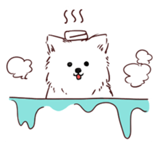 Pomeranian watachan Sticker2 sticker #14536127