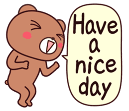 Bear 3 (English) sticker #14536194