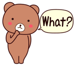 Bear 3 (English) sticker #14536207