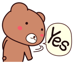 Bear 3 (English) sticker #14536210