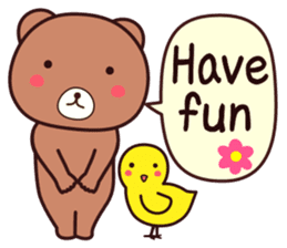 Bear 3 (English) sticker #14536215