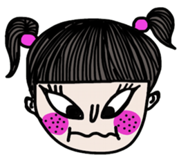 Crazy kid. (a Yoga girl) sticker #14536376