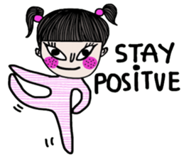 Crazy kid. (a Yoga girl) sticker #14536379