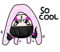 Crazy kid. (a Yoga girl) sticker #14536382