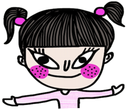 Crazy kid. (a Yoga girl) sticker #14536383