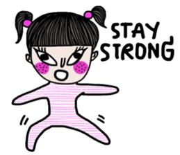 Crazy kid. (a Yoga girl) sticker #14536389