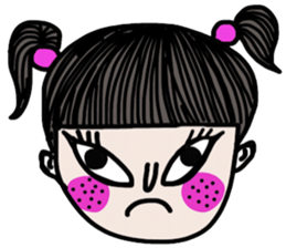 Crazy kid. (a Yoga girl) sticker #14536396