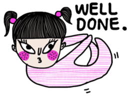 Crazy kid. (a Yoga girl) sticker #14536398