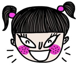Crazy kid. (a Yoga girl) sticker #14536401