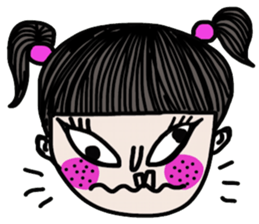 Crazy kid. (a Yoga girl) sticker #14536406