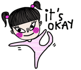 Crazy kid. (a Yoga girl) sticker #14536409