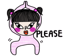 Crazy kid. (a Yoga girl) sticker #14536412