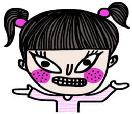 Crazy kid. (a Yoga girl) sticker #14536413