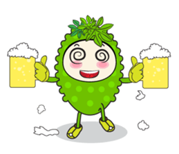Bitter Melon Fruit sticker #14536559