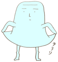 Mr. petite petite of packing material. sticker #14537153