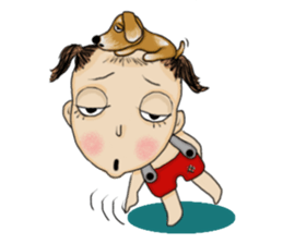 The Coconut Boy and the Coffee Dog sticker #14537846