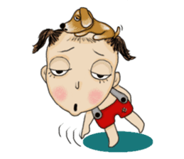 The Coconut Boy and the Coffee Dog sticker #14537846