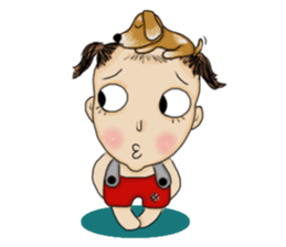 The Coconut Boy and the Coffee Dog sticker #14537847