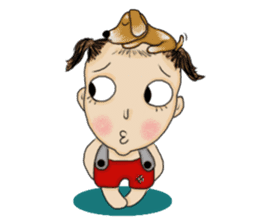 The Coconut Boy and the Coffee Dog sticker #14537847