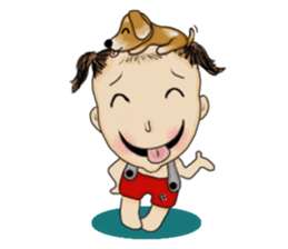 The Coconut Boy and the Coffee Dog sticker #14537848