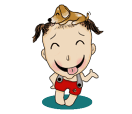 The Coconut Boy and the Coffee Dog sticker #14537848