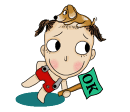 The Coconut Boy and the Coffee Dog sticker #14537849